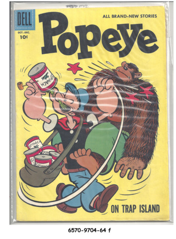 Popeye #042 © October-December 1957 Dell